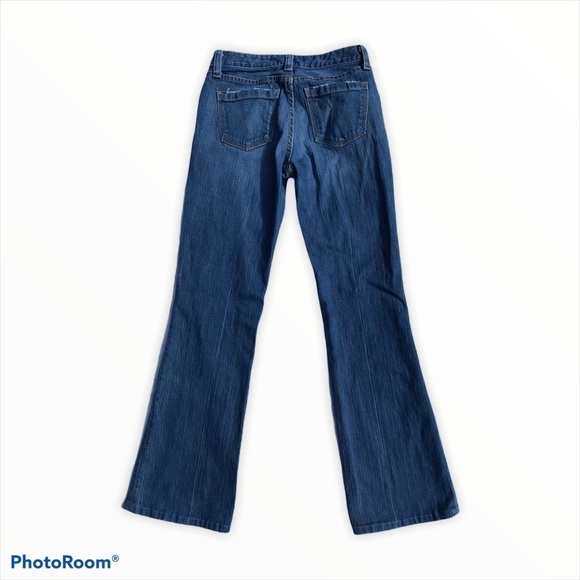 Vintage Y2K Low Rise Flare Jeans 4 Long 27 W - Picture 3 of 9